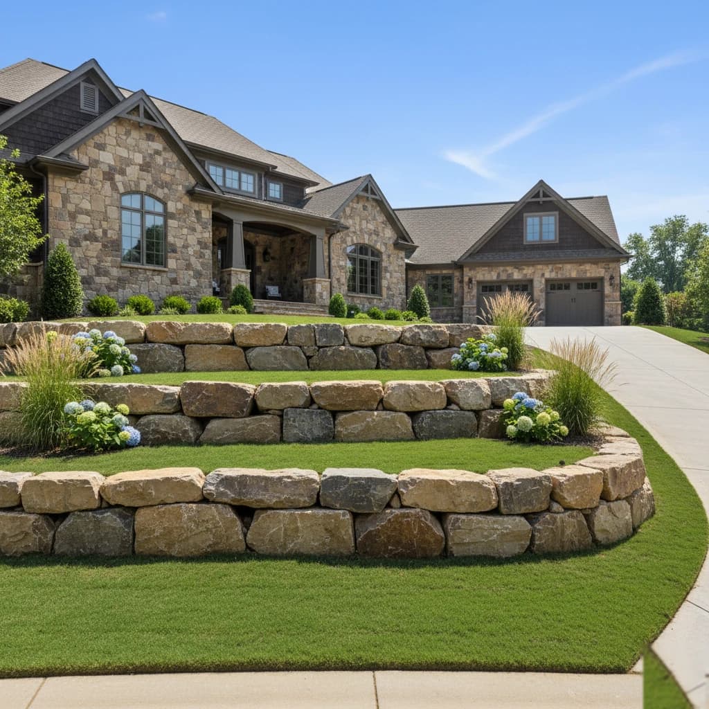 Boulder Retaining Walls services in Charlotte NC